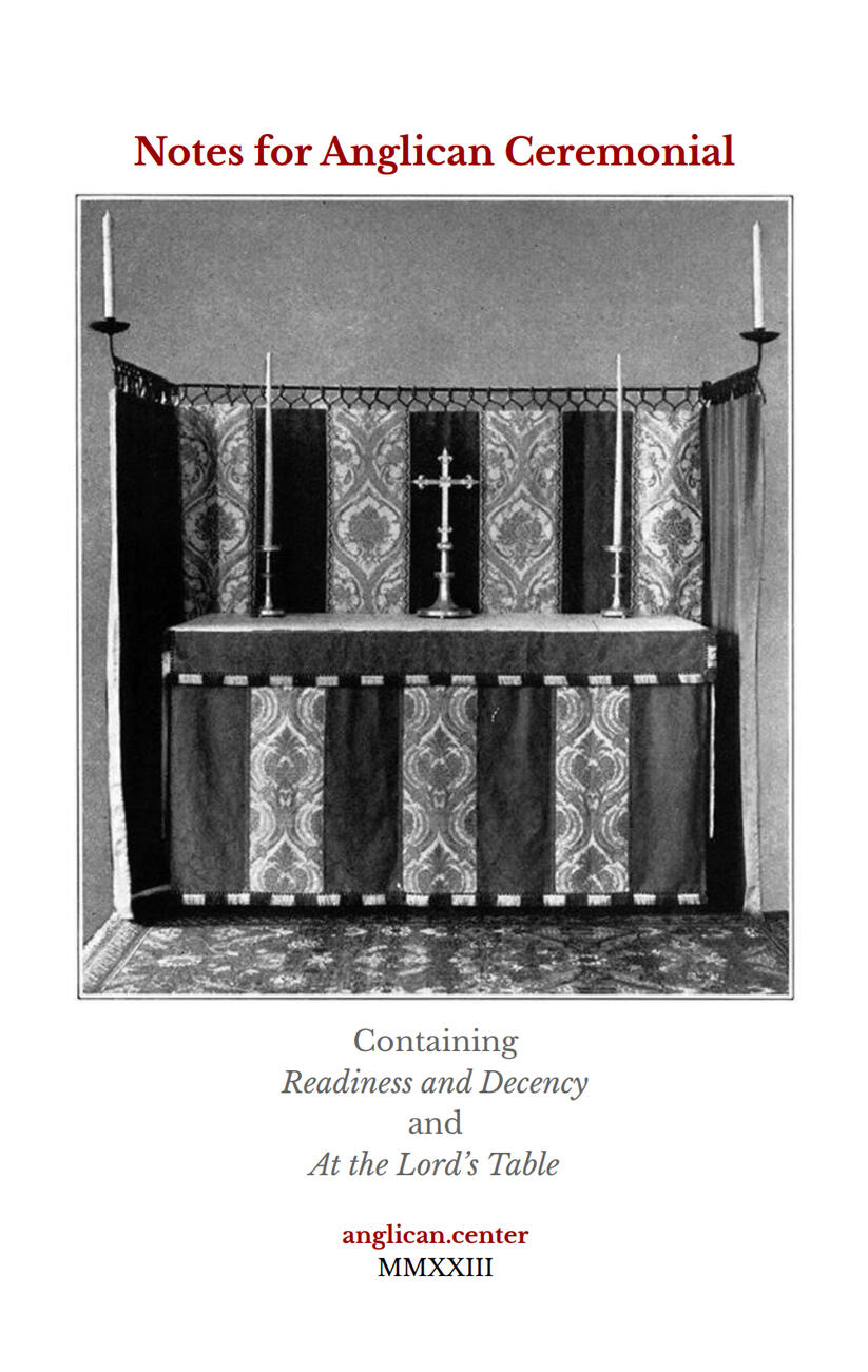 Notes for Anglican Ceremonial